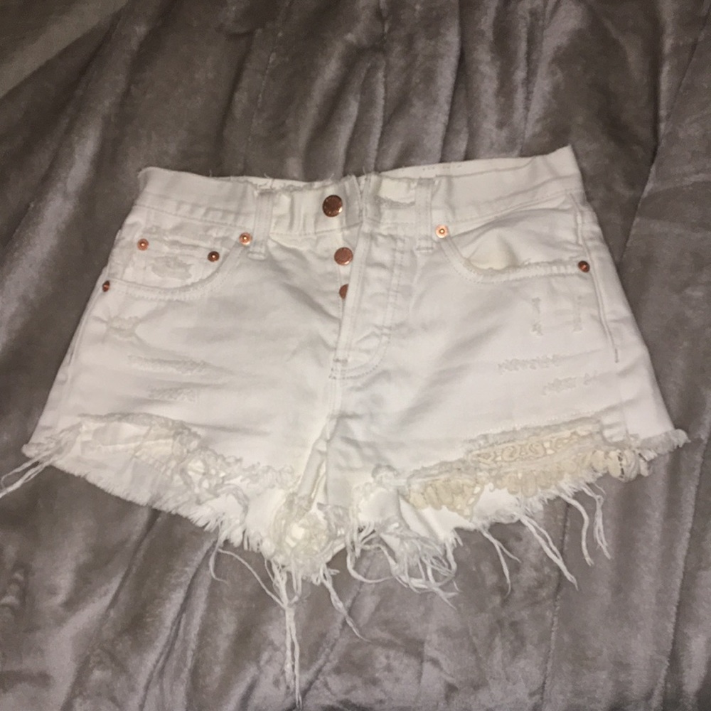 Free people white shorts